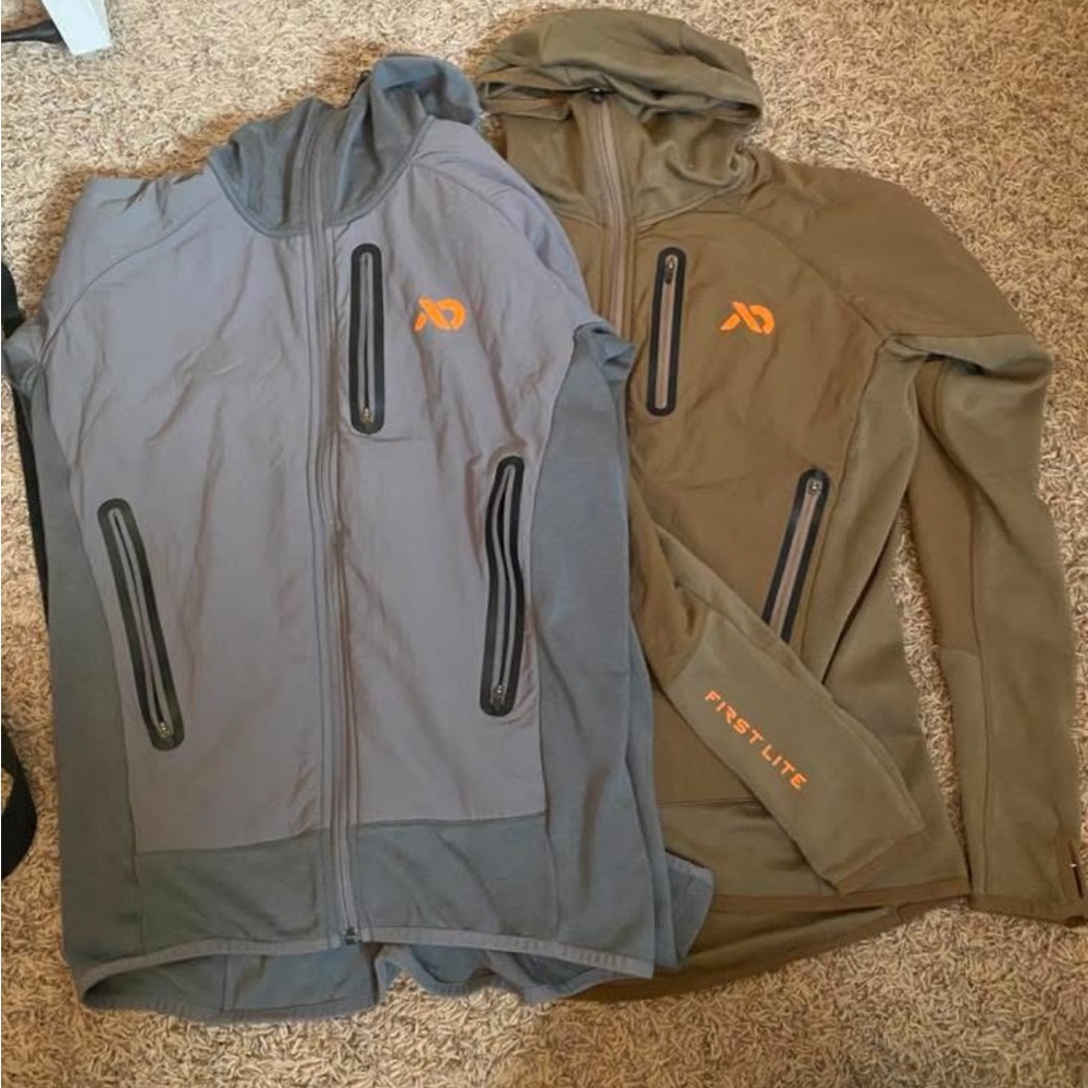 First Lite Men's Gray and Tan Jackets